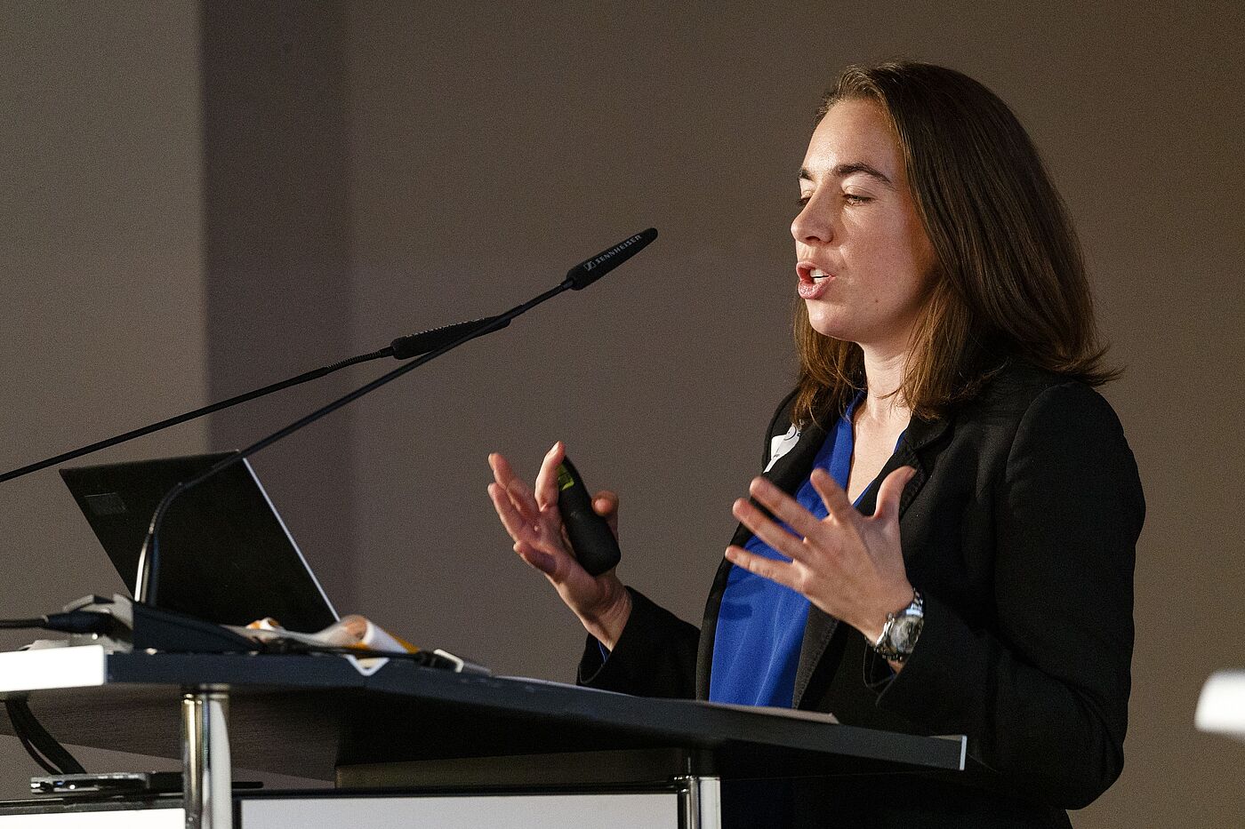 Megan Sharkey von der Uni Westminster stellte die Mini-Hollands in London vor. Megan Sharkey von der Uni Westminster stellte die Mini-Hollands in London vor.